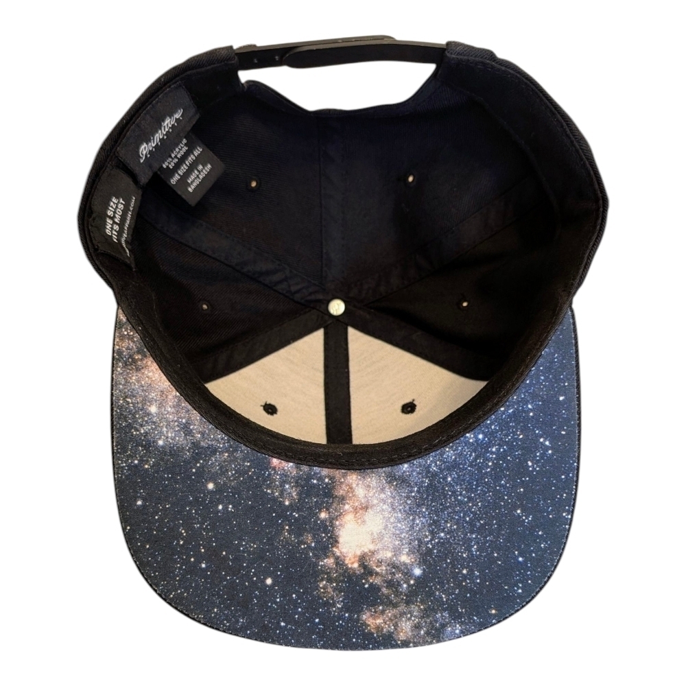 Primitive Skateboarding Snapback Hat Black Embroidered Logo Galaxy Brim OS - Picture 3 of 6
